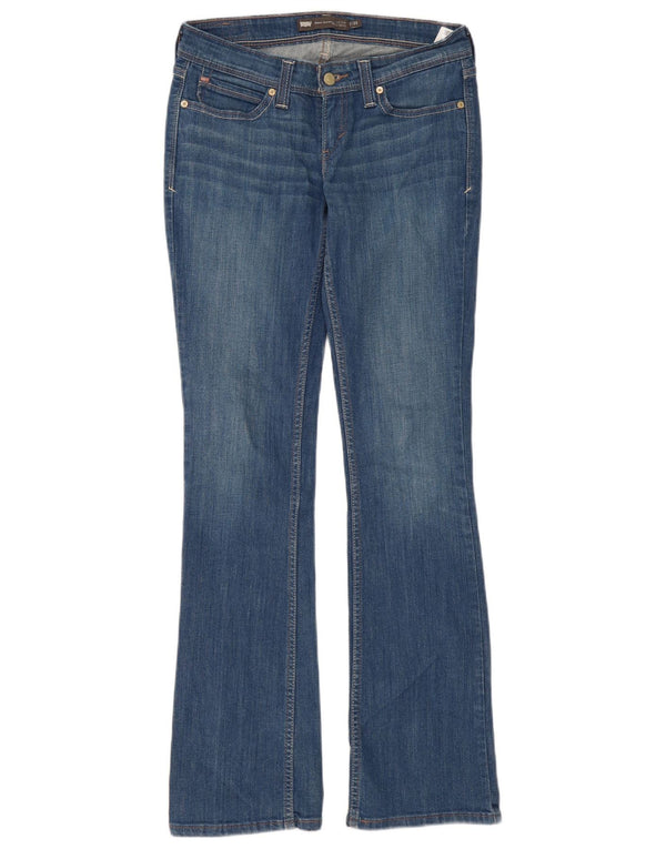 Calça jeans feminina Levi's Demi Curve cintura baixa skinny bootcut W28 L34 azul algodão