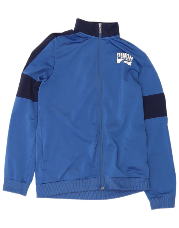 Jaqueta Puma Boys Graphic Tracksuit Top 15-16 Anos Azul Colorblock