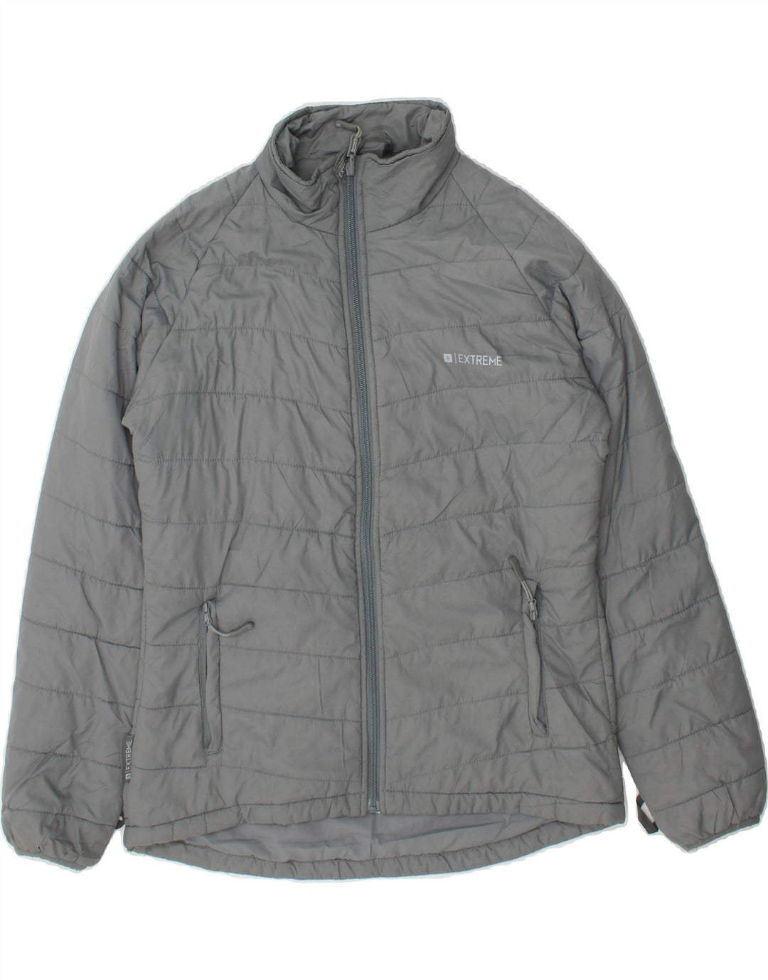 MOUNTAIN WAREHOUSE Womens Padded Jacket UK 12 Medium Grey Polyester Vintage Mountain Warehouse and Second-Hand Mountain Warehouse from Messina Hembry 