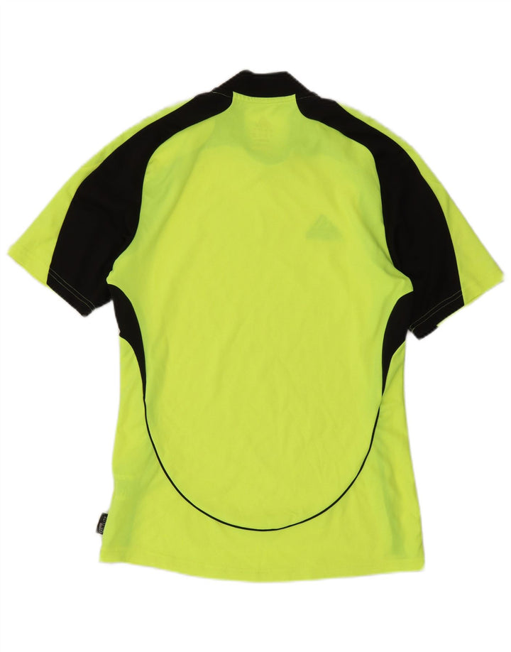 Adidas Masculino Clima 365 Camiseta Top Pequeno Verde Colorblock Poliéster