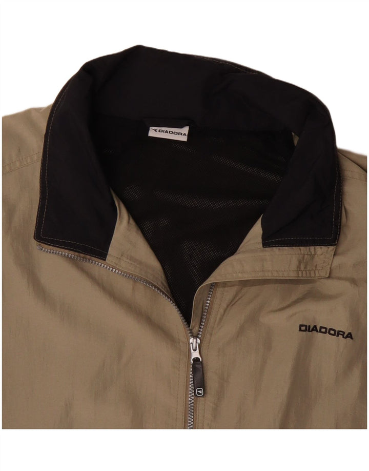 Jaqueta de chuva masculina Diadora UK 42 XL poliamida bege