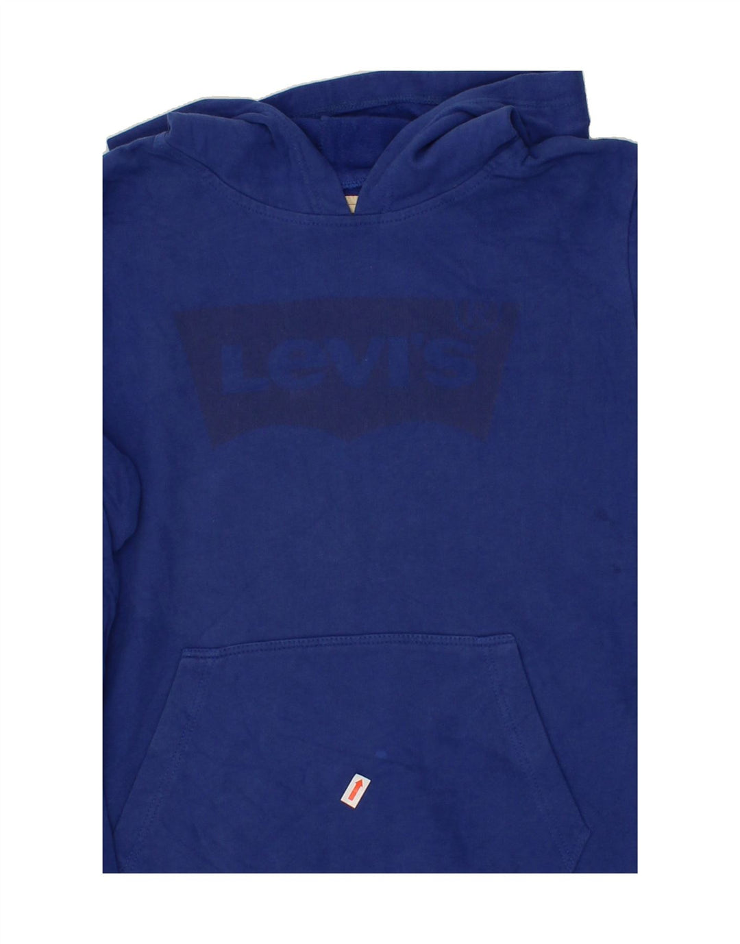 LEVI'S Boys Graphic Hoodie Jumper 11-12 Years Blue Cotton Vintage Levi's and Second-Hand Levi's from Messina Hembry 