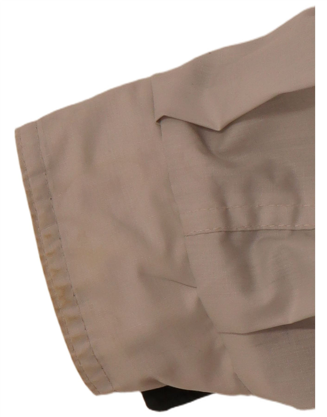 Jaqueta masculina estrelada com capuz reversível e ajuste solto Reino Unido 38 algodão bege médio