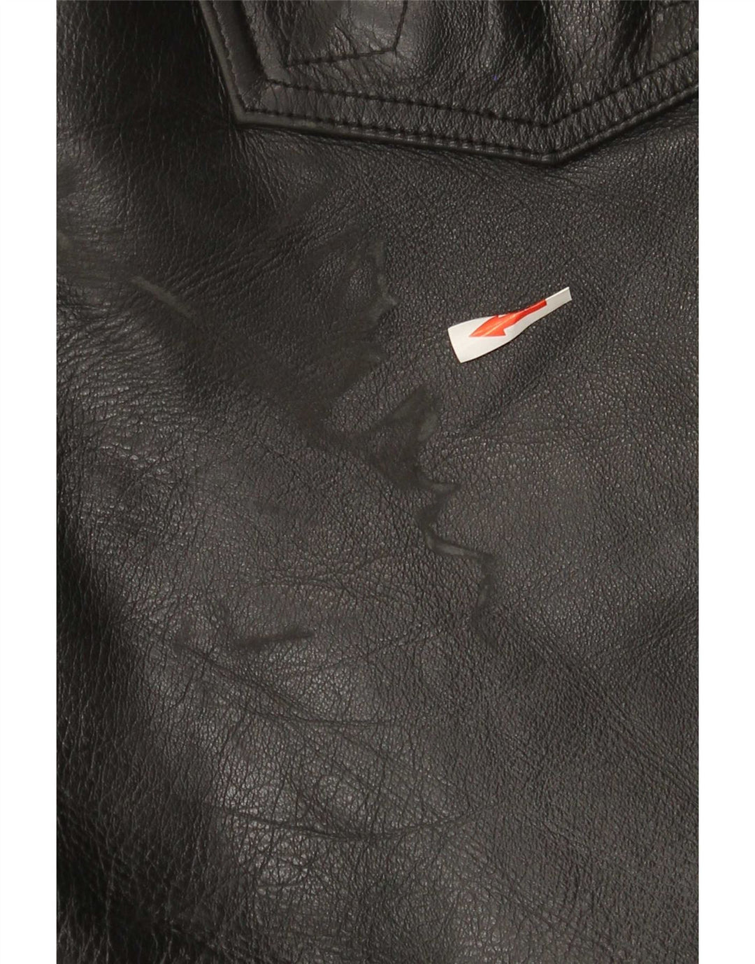 Calça masculina de couro slim Akito W32 L34 couro preto