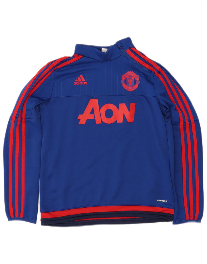 ADIDAS Boys Climacool Graphic Pullover Treino Top 9-10 Anos Azul