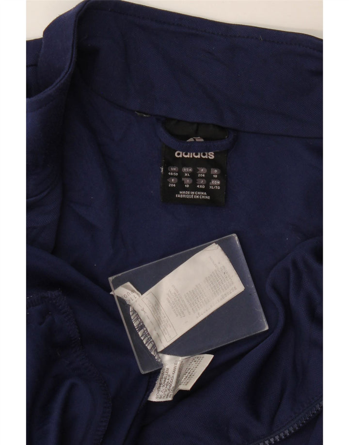 ADIDAS Mens Climalite Tracksuit Top Jacket UK 48/50 XL Azul Marinho Poliéster