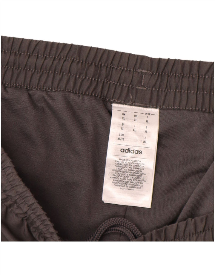Calças de treino masculinas ADIDAS XL cinza poliéster