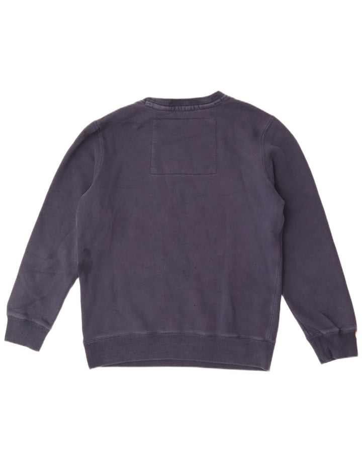 Superdry moletom gráfico masculino jumper XL azul marinho algodão