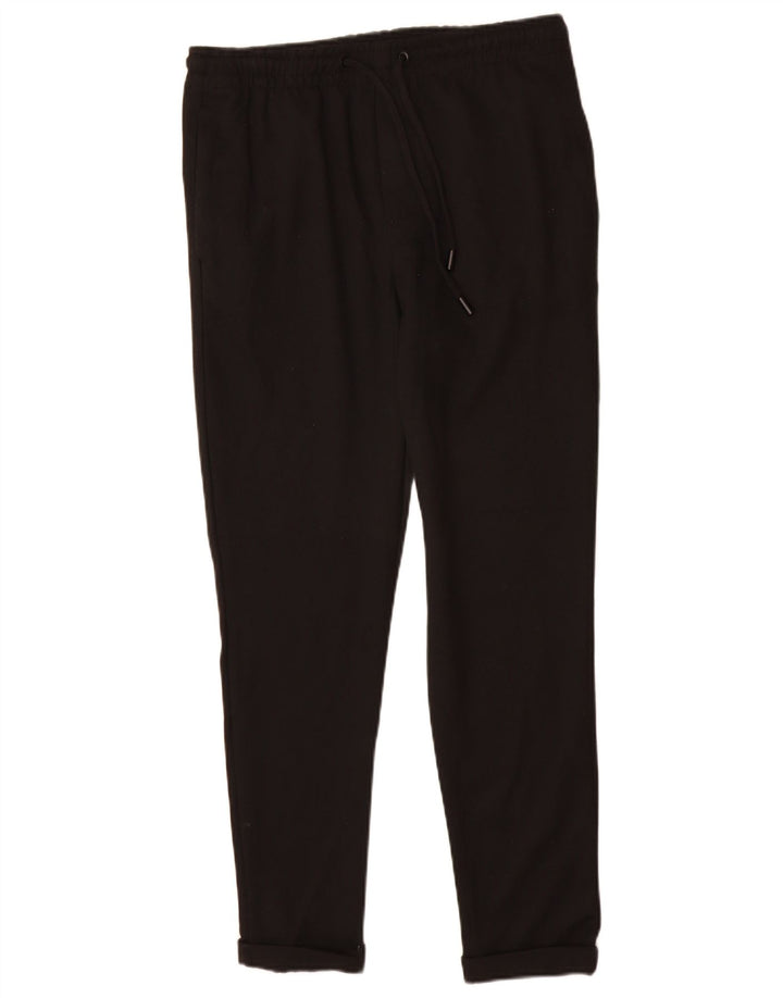 Zara Calça masculina de treino pequena preta poliéster