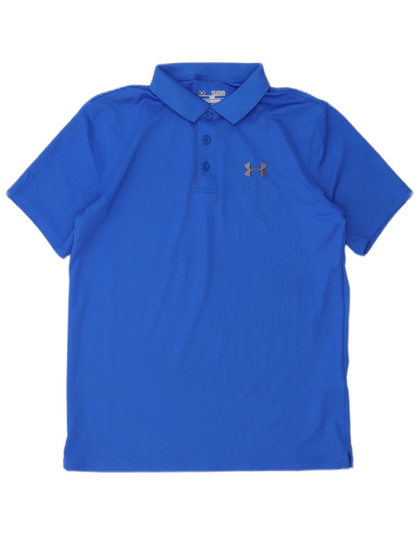 Camisa polo UNDER ARMOUR Boys Heat Gear 13-14 anos XL azul poliéster