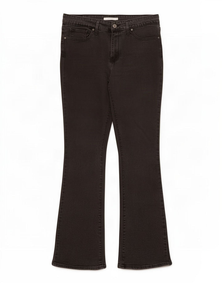 Calça jeans feminina Levi's 715 Bootcut W32 L32 cinza algodão