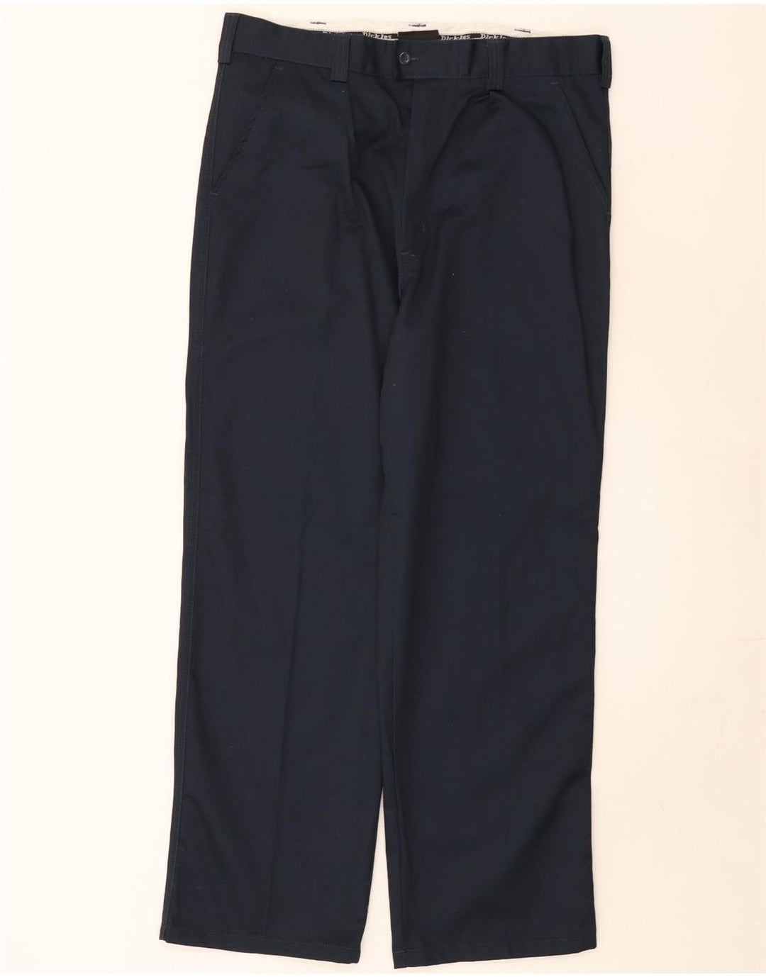 Calças Chino retas masculinas Dickies W38 L31 poliéster preto