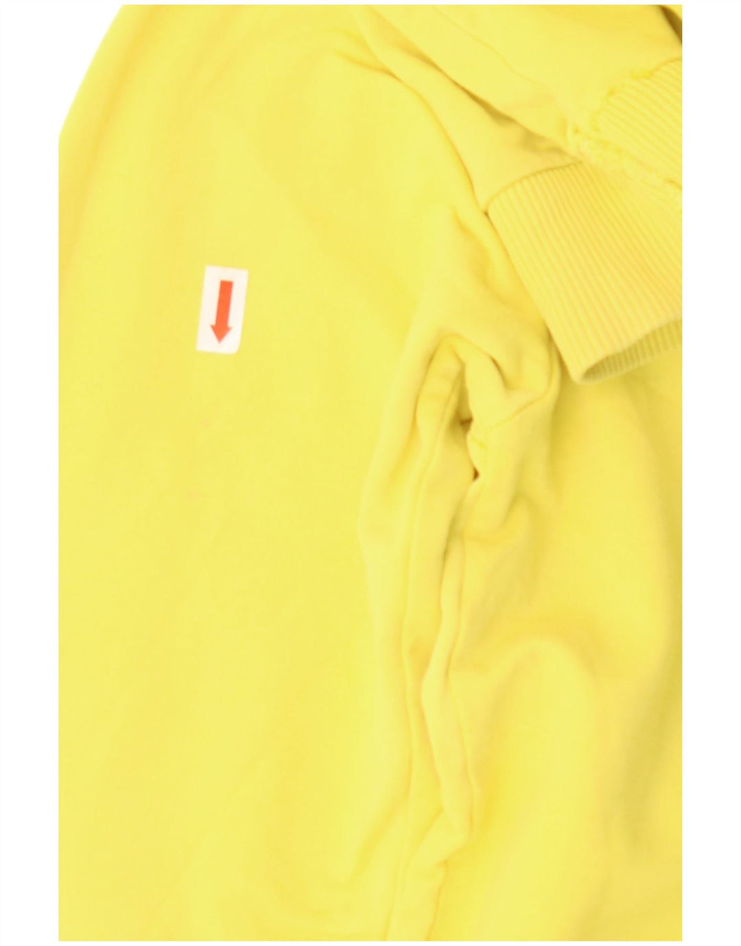 STARTER moletom feminino gráfico jumper UK 8 pequeno algodão amarelo
