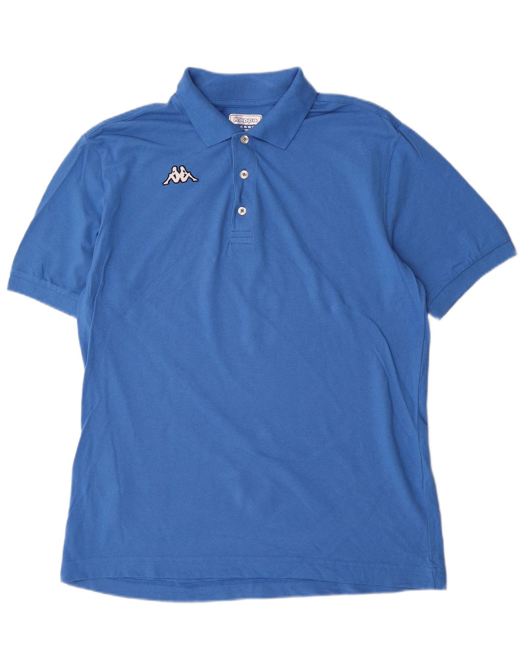 Camisa polo masculina Kappa grande algodão azul