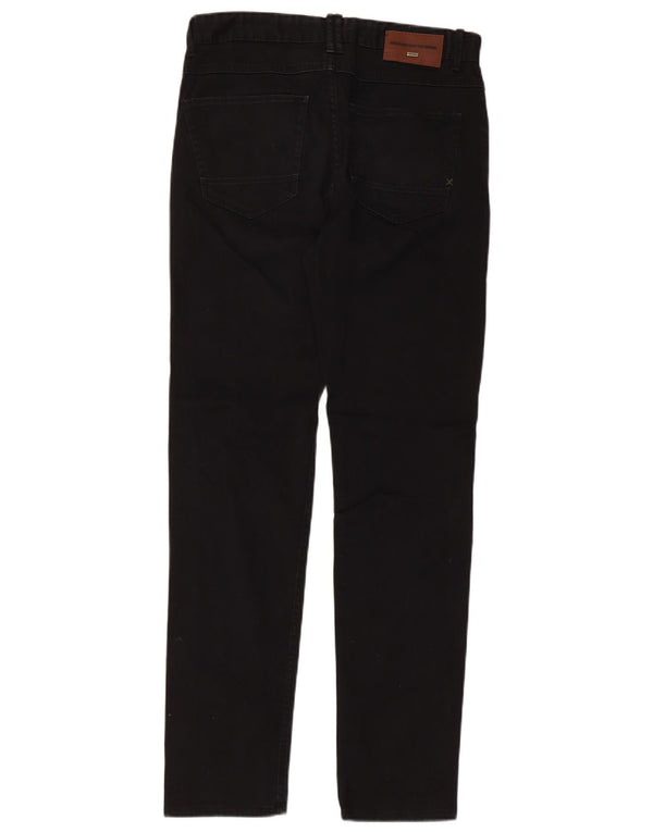 Zara Mens Slim Calça Casual EU 38 Pequeno W30 L30 Preto