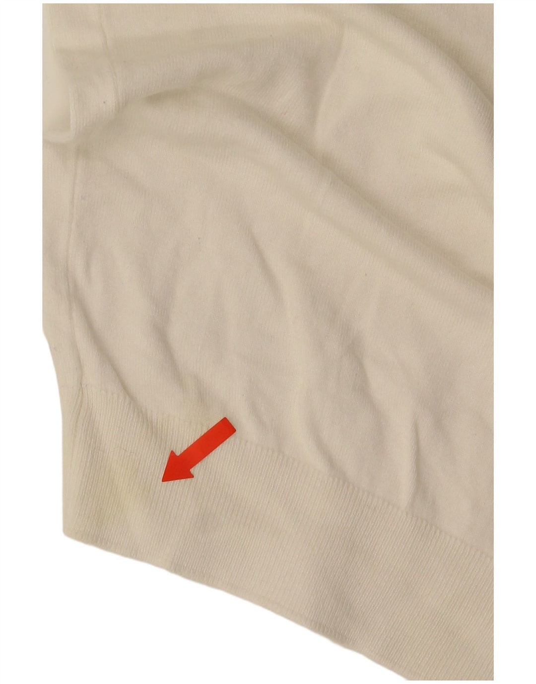 Zara Suéter masculino com gola redonda pequeno branco
