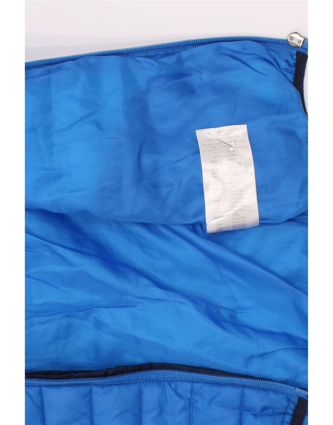 Jaqueta acolchoada com capuz para meninos Diadora 5-6 anos pequeno azul colorblock