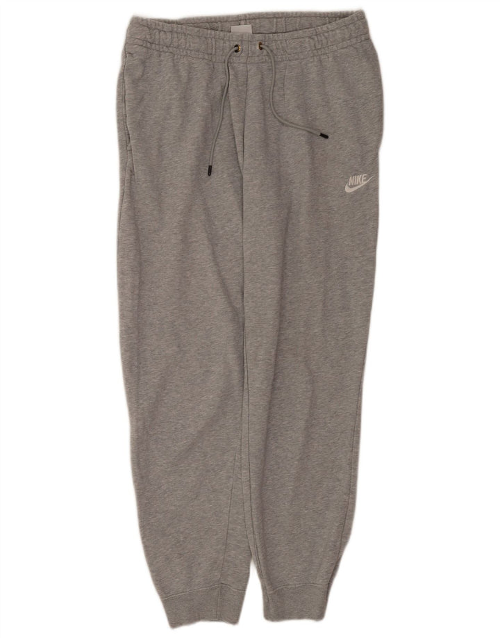 Calça de treino masculina Nike joggers grande algodão cinza