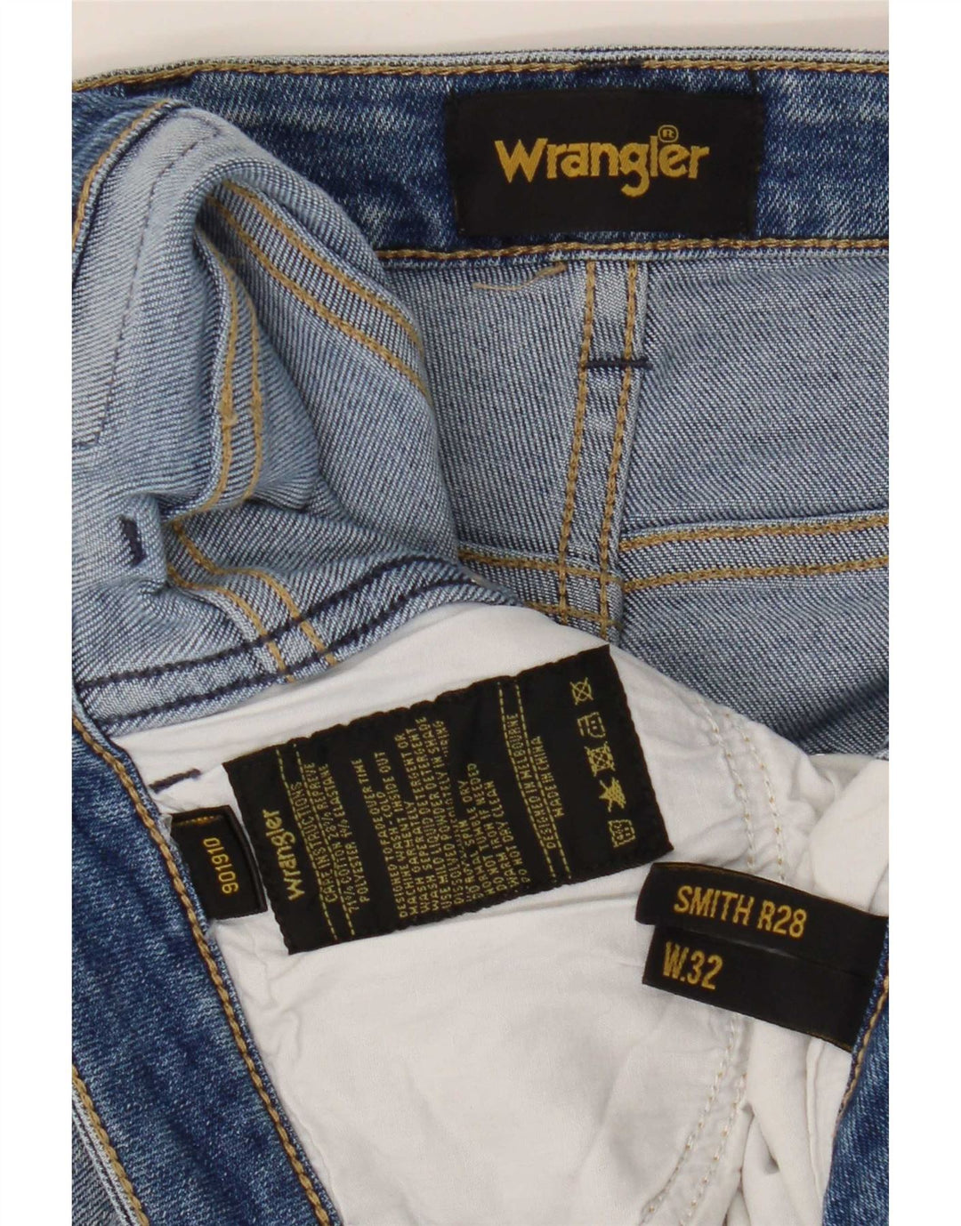 Jeans Wrangler feminino slim W32 L27 algodão azul