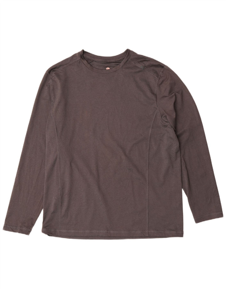 Tommy Bahama Mens Top Long Sleeve Medium Grey Polyester