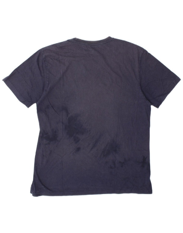 Camiseta masculina Tommy Hilfiger top pequeno algodão azul marinho
