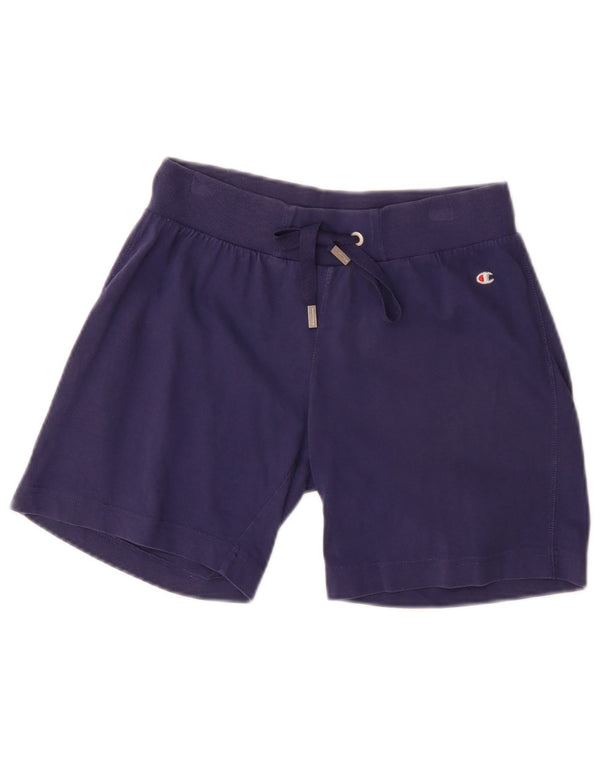 Shorts esportivos femininos Champion Heritage Classics UK 10 pequenos azul marinho