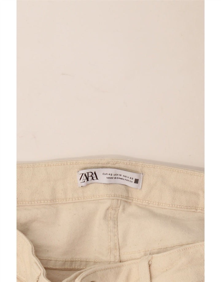 Zara Jeans Slim Feminino EU 42 Grande W32 L28 Bege