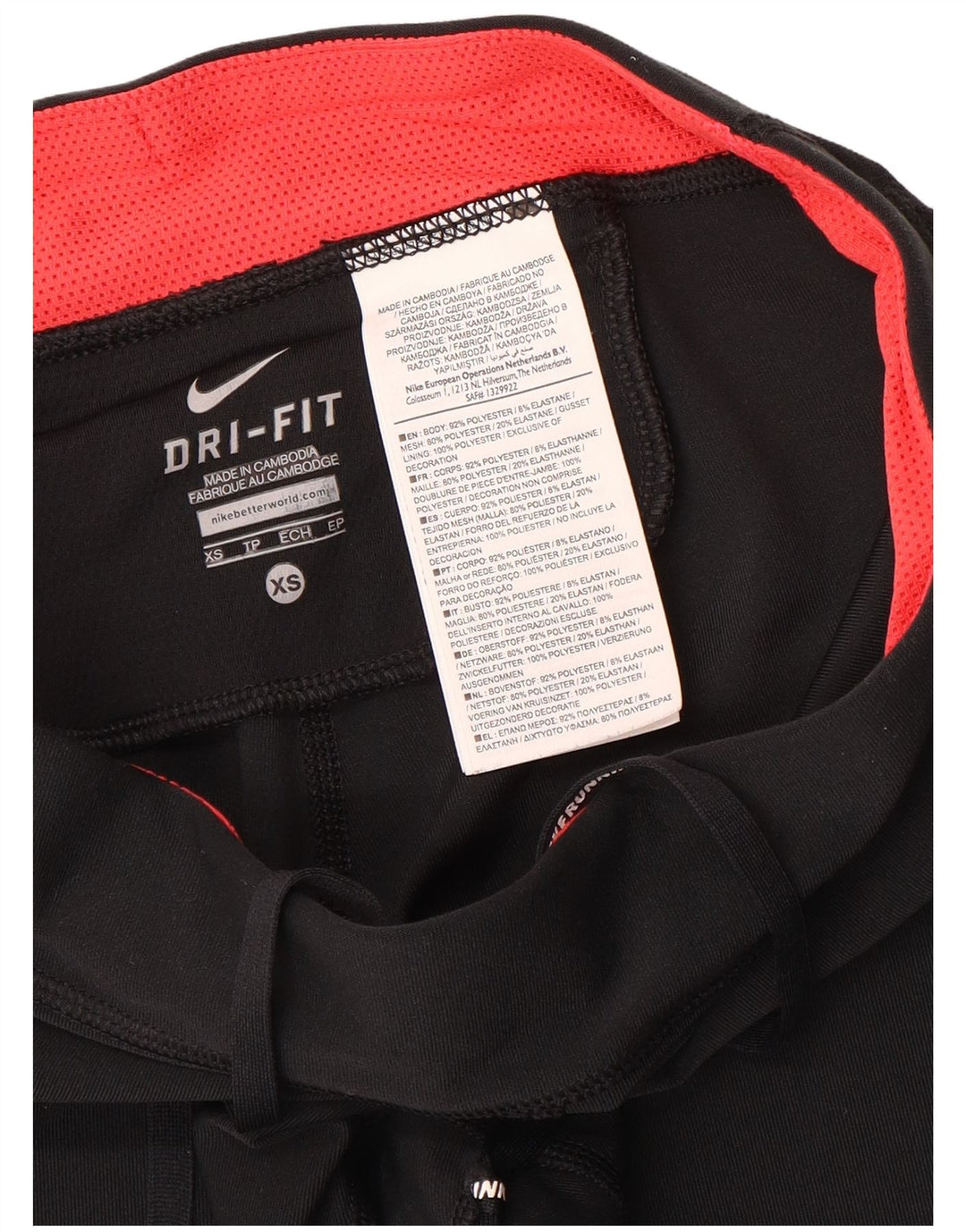 Leggings Nike Dri Fit Capri UK 6 XS Preto Poliéster