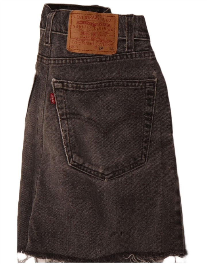 Saia jeans feminina 503 da Levi's W24 XS cinza