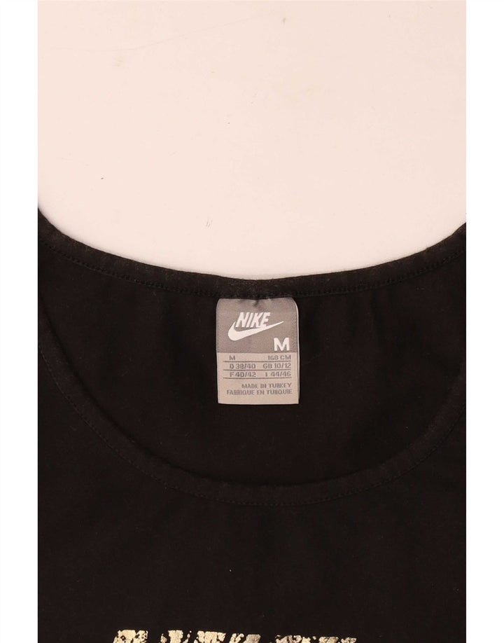Camiseta Nike Feminina Graphic Top UK 10/12 Médio Preto