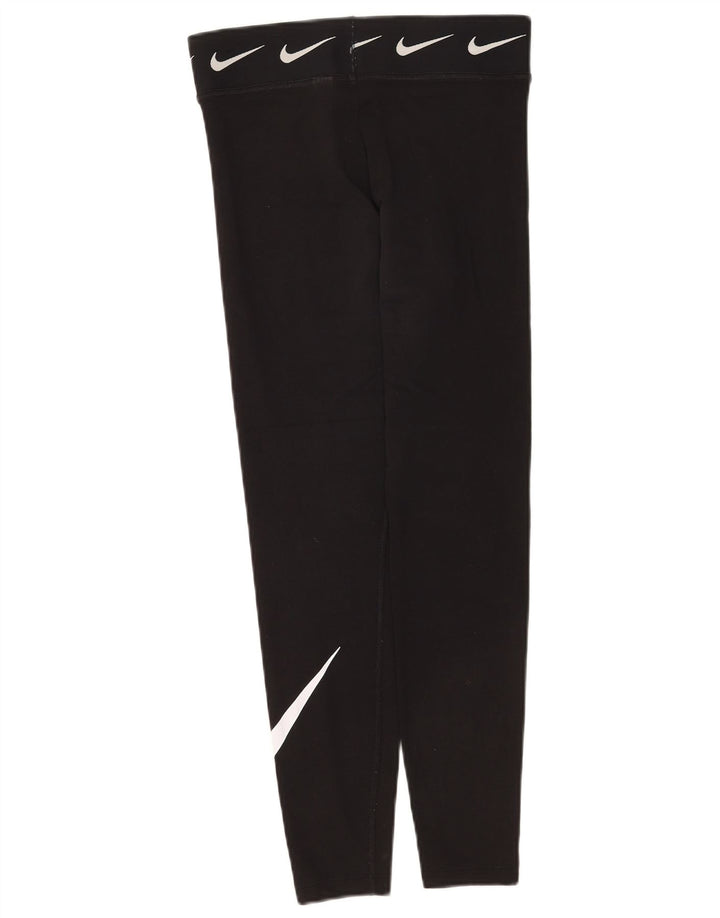 Leggings Nike Femininas Graphic UK 8 Pequenas Algodão Preto