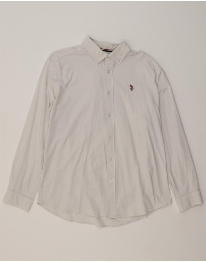 U.S. POLO ASSN. Mens Shirt 2XL White Cotton Vintage U.S. Polo Assn. and Second-Hand U.S. Polo Assn. from Messina Hembry 
