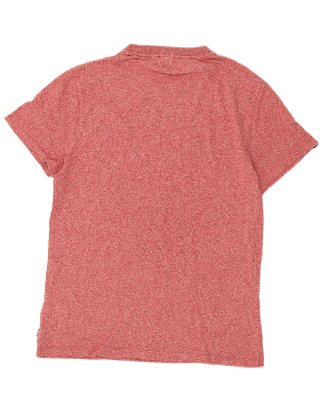 Camiseta masculina SUPERDRY grande algodão manchado vermelho