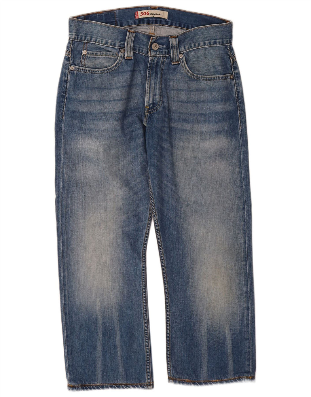 Calça jeans feminina Levi's 506 Standard Fit Straight W30 L24 Azul