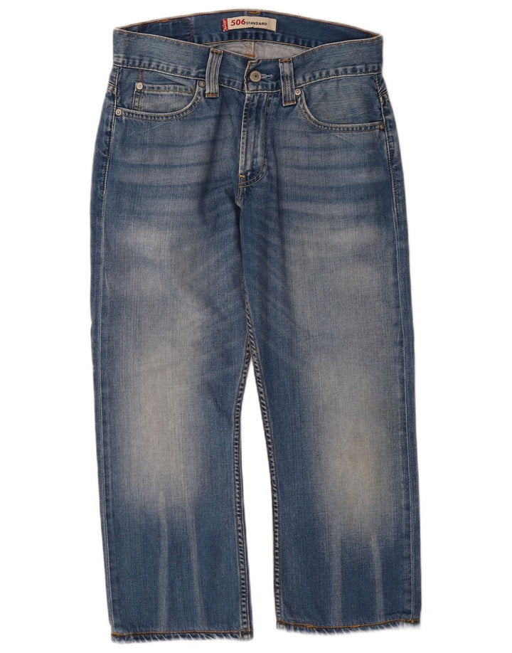 Calça jeans feminina Levi's 506 Standard Fit Straight W30 L24 Azul
