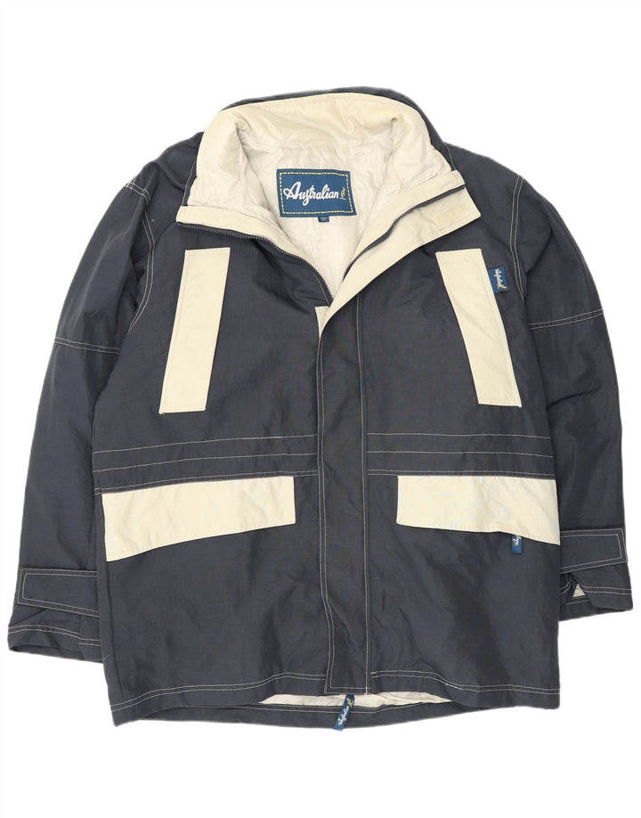 Jaqueta corta-vento masculina AUSTRALIAN L'ALPINA UK 38 azul marinho médio
