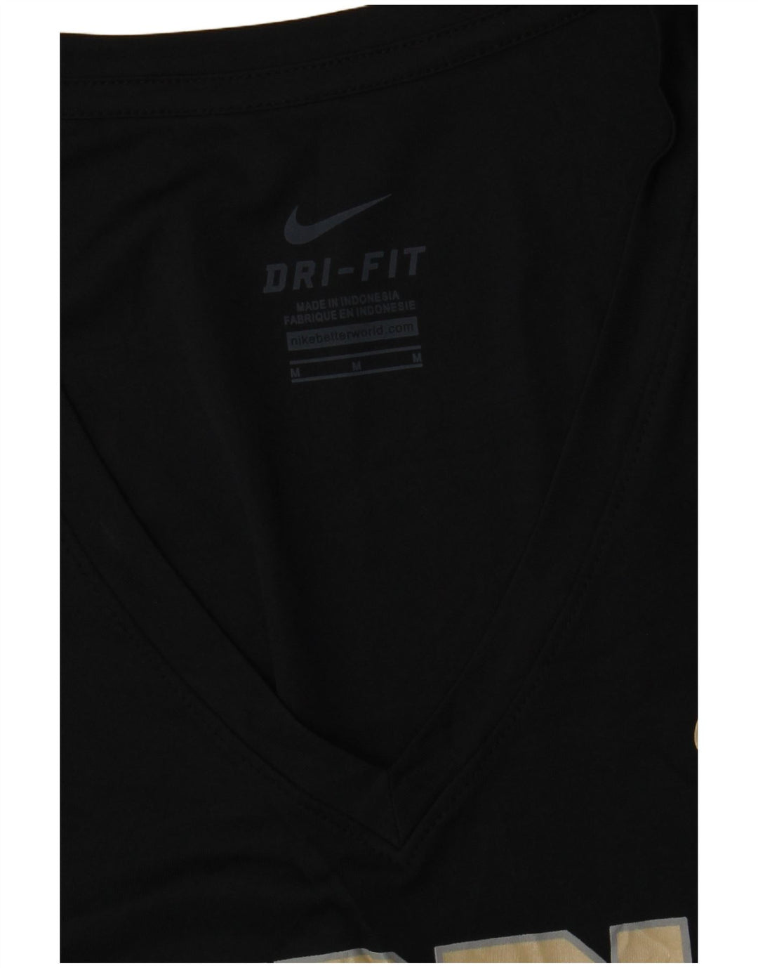 Camiseta feminina Nike Purdue Graphic Top UK 12 Médio Preto