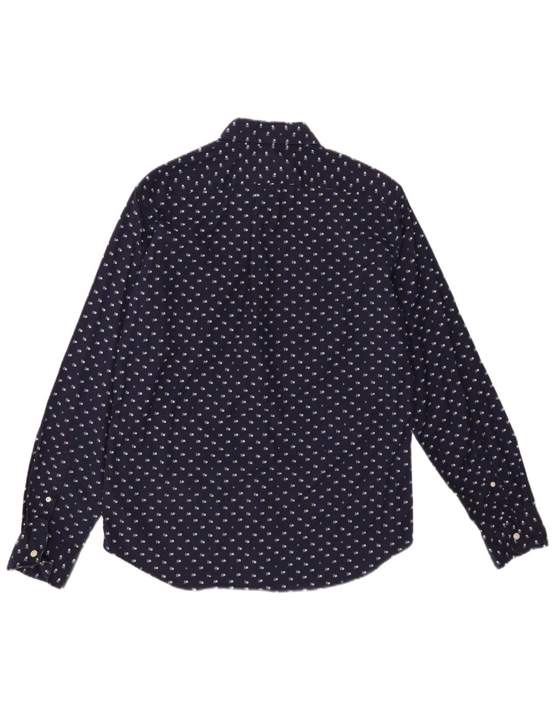 J. Crew Camisa Slim Masculina Média Azul Marinho Floral Algodão