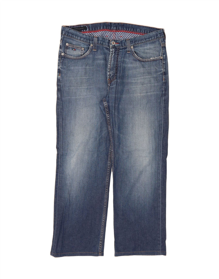 TOMMY HILFIGER Mens Straight Jeans W36 L27 Blue Cotton Vintage Tommy Hilfiger and Second-Hand Tommy Hilfiger from Messina Hembry 