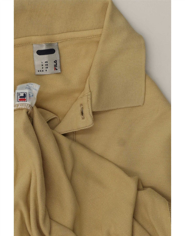 Camisa polo masculina Fila Regular Fit IT 46 pequeno algodão amarelo
