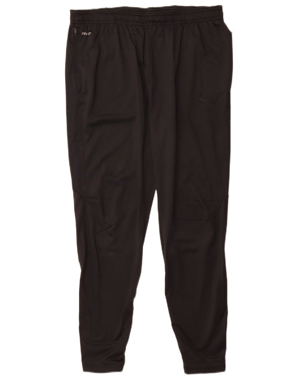Calça de treino Nike Mens Dri Fit XL preta poliéster