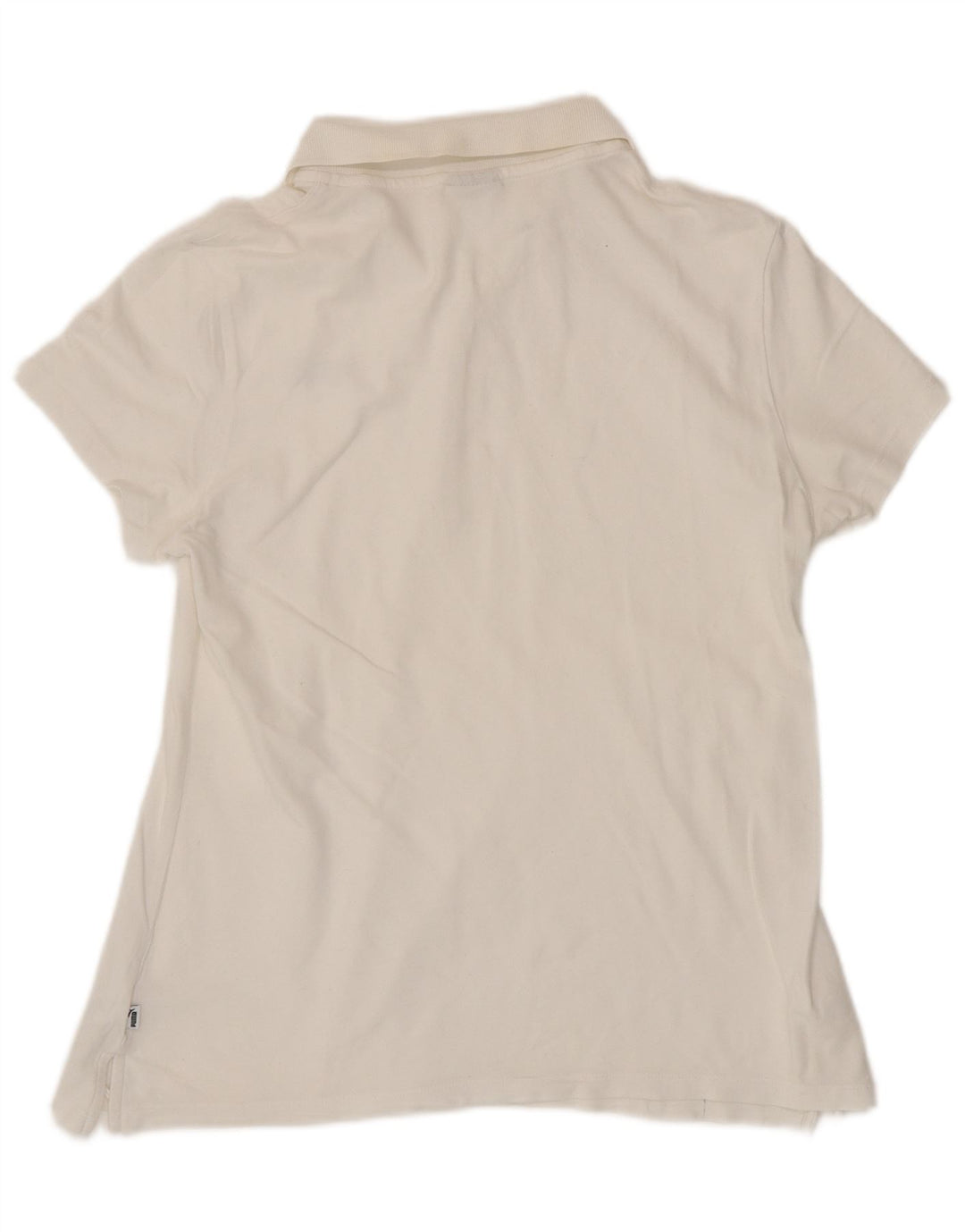 Camisa polo feminina PUMA UK 16 grande algodão branco