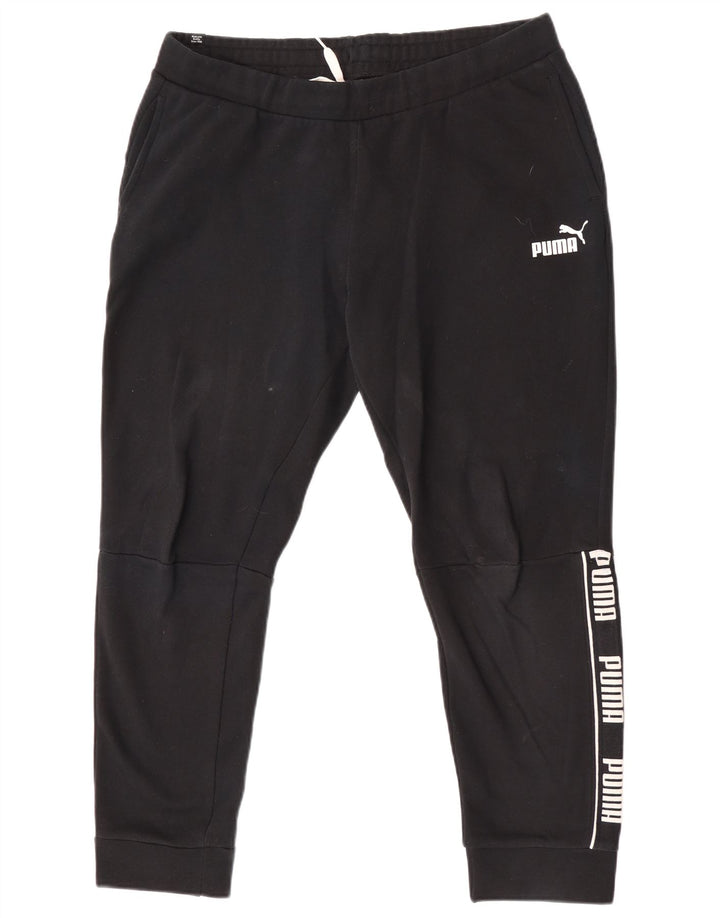 Calça esportiva masculina Puma Graphic Joggers grande preta