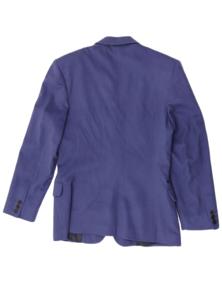Jaqueta blazer feminina Massimo Rebecchi com 1 botão IT 40 lã azul médio
