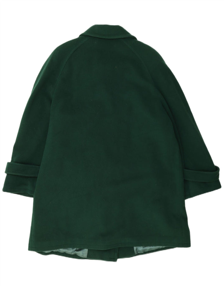 Casaco feminino Donna Enrica com peito duplo EU 45 XL lã verde