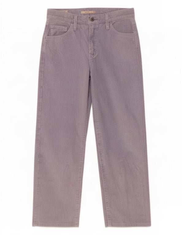 Calça feminina Levi's Baggy Dad Wide Leg Corduroy W26 L25 Algodão Roxo