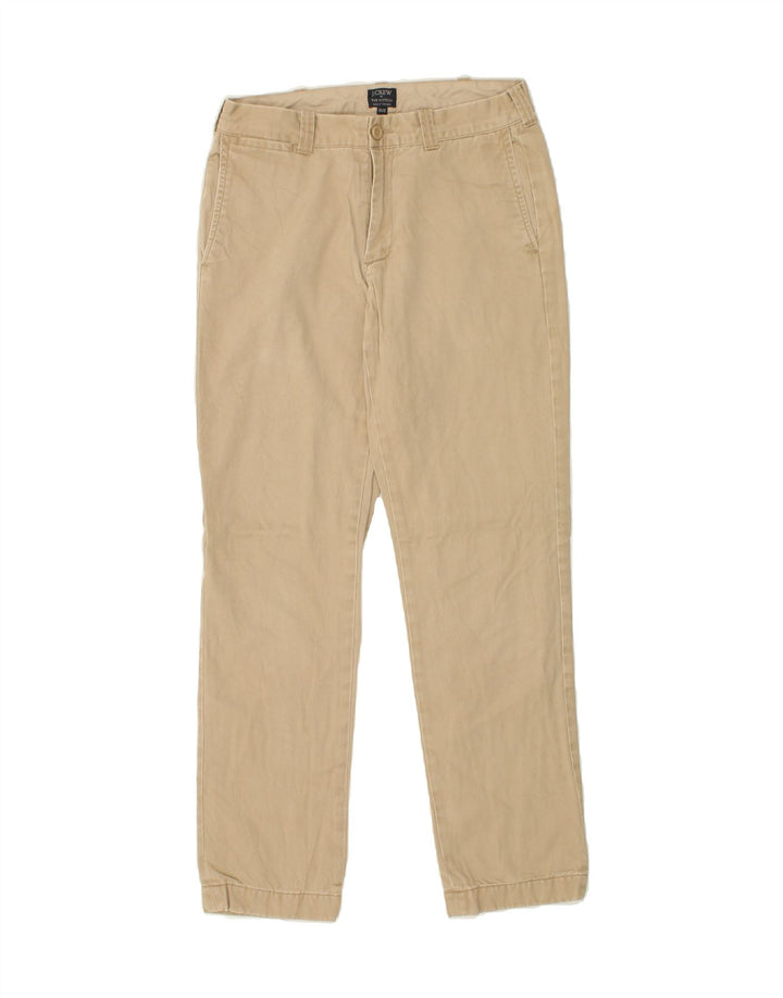 J. CREW Womens The Sutton Straight Chino Trousers W30 L32  Beige Cotton Vintage J. Crew and Second-Hand J. Crew from Messina Hembry 