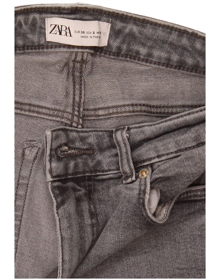 Zara Jeans Slim Feminino EU 38 Pequeno W28 L33 Cinza