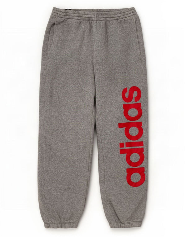 Adidas Boys Graphic Tracksuit Trousers Joggers 15-16 Years Grey Flecked