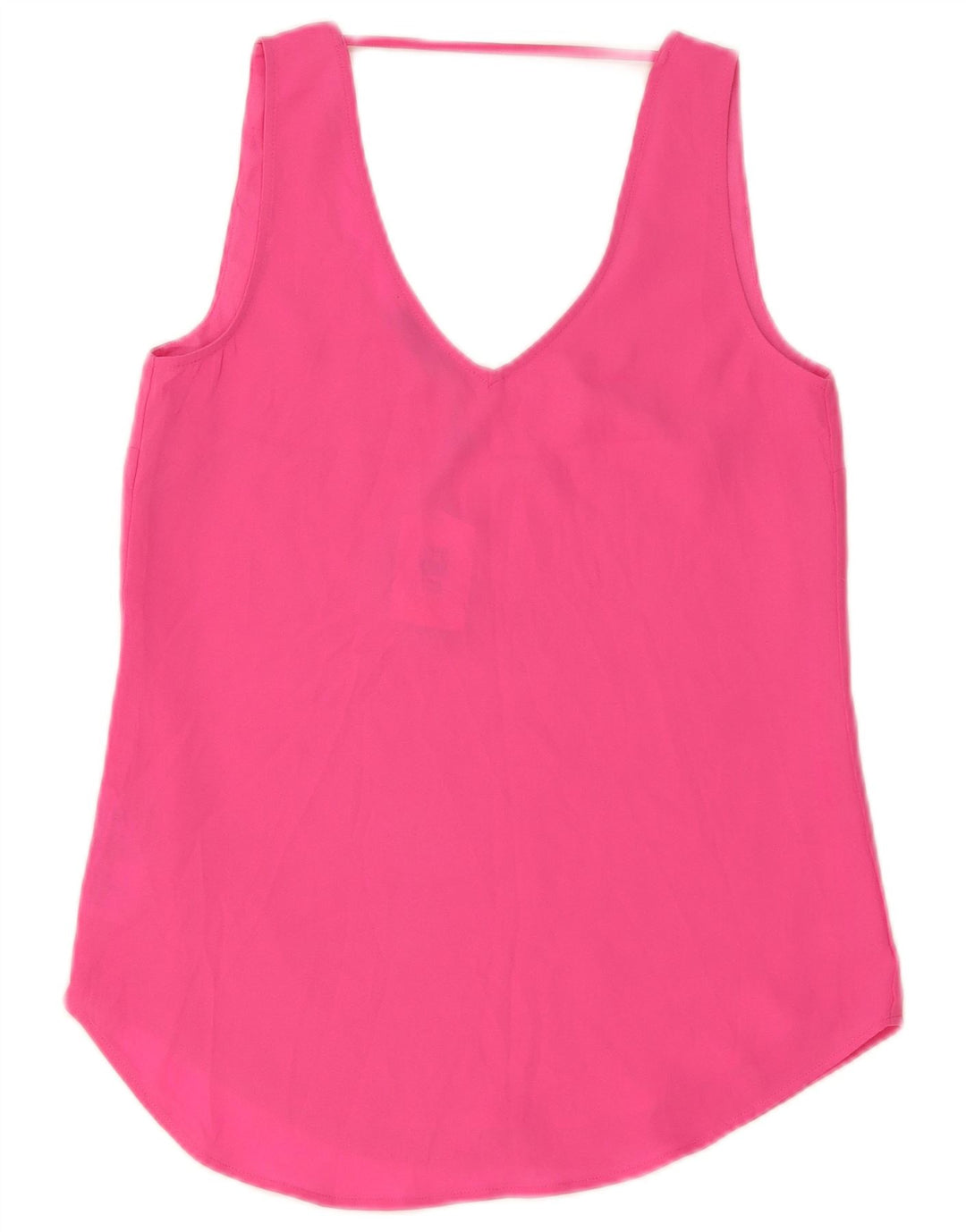 Blusa feminina sem mangas Oasis UK 8 poliéster rosa pequeno